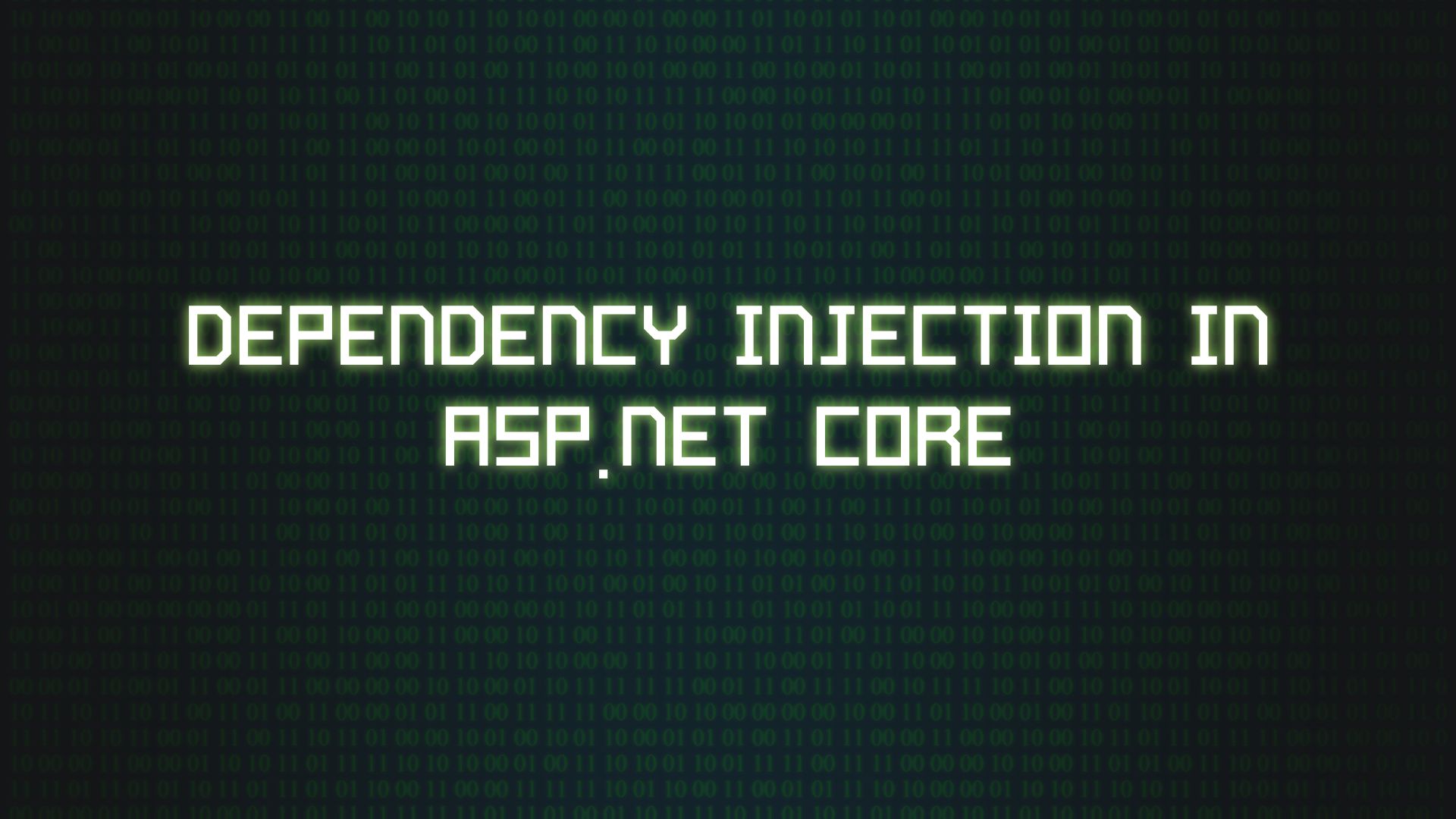 Dependency Injection in ASP.NET Core