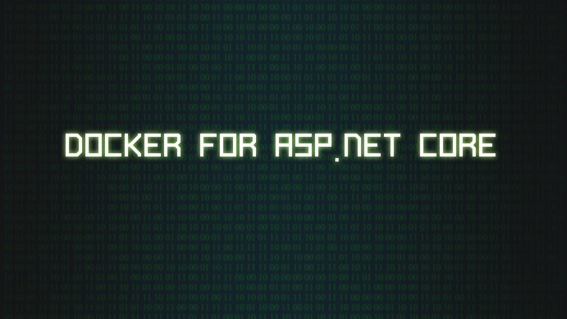 Docker for ASP.NET Core